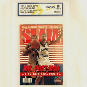 1997-98 TIM DUNCAN. Rookie Slam Magazine WCG 10 GEM-MT. Mint Condition !!!